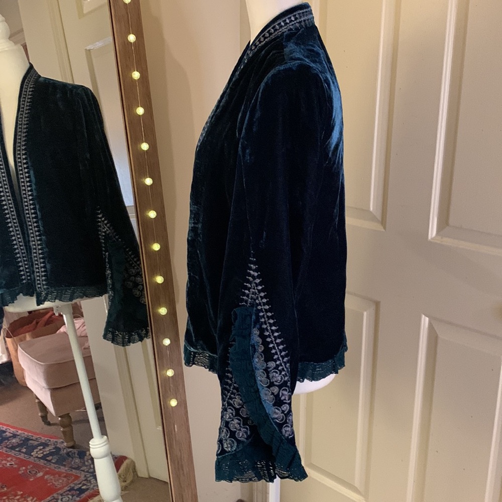Free People Scarlett Velvet Bed Jacket - Picture 8 of 16